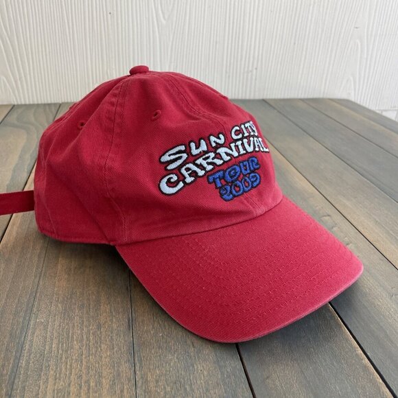 Vintage 2009 Kenny Chesney Sun City Carnival Strapback Red Cap Hat NWT (H6) - Picture 5 of 9